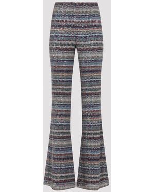 Missoni Caperdoni Viscose Straight-Leg Trousers - Grey
