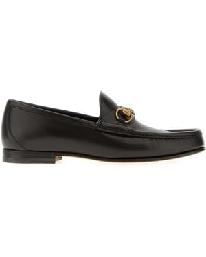 Gucci Dark Leather Horsebit 1953 Loafers - Black