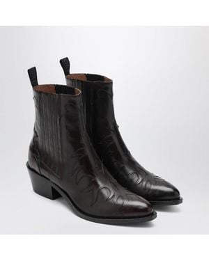 Sartore Parma Western Ankle Boot - Black