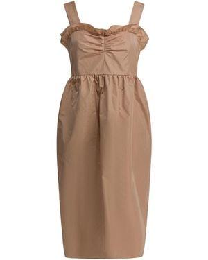 Chloé Balloon Dress - Brown