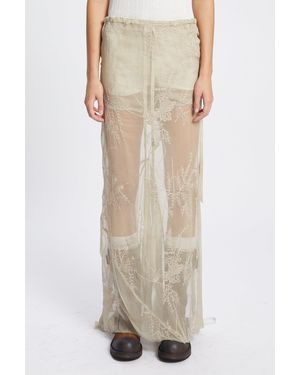 Ann Demeulemeester Sheila Lange Biasrok - Naturel