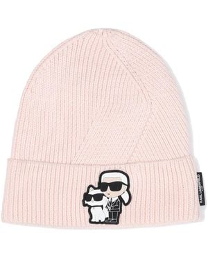 KARL LAGERFELD Hat With Logo - Pink