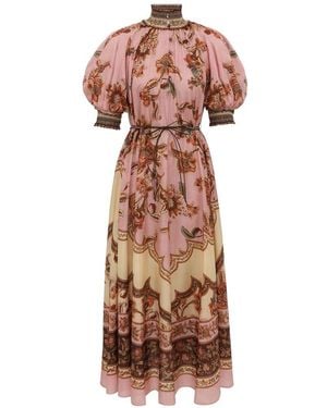 Zimmermann Floral Maxi Dress - Pink