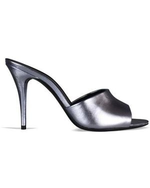 Saint Laurent La 16 Mules - Black
