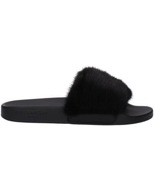 Givenchy Ciabatte E Zoccoli Donna Gomma Nero - Black