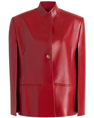 KHAITE Dolso Leather Jacket - Red