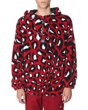 MSGM Shearling Jacket - Red