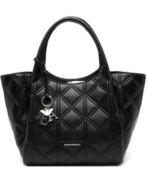 Emporio Armani Exclusive Emporio Armani Exklusive Ledereinkaufstasche - Schwarz
