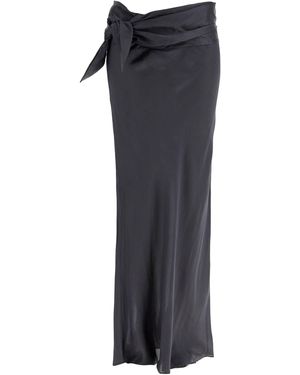 Christopher Esber Maxi Gonna Con Dettaglio Annodato-Donna - Nero