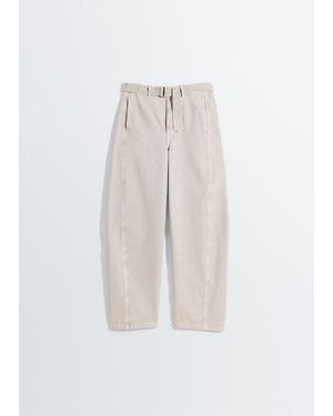 Lemaire Hose mit gedrehtem Gürtel - Weiß
