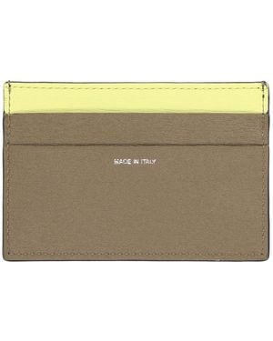Paul Smith Leather Card Holder Cow Wallets & Purses - Green