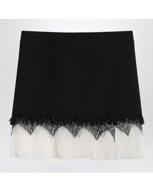 【送料&関税込】Alexander McQueen Spider Web Lace Miniskirt Alexander McQueen S/S 1999 'No. 13' Black Tiered Lace Skirt