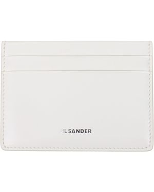 Jil Sander Portadocumenti Uomo Pelle Bianco/Bianco Sporco - White