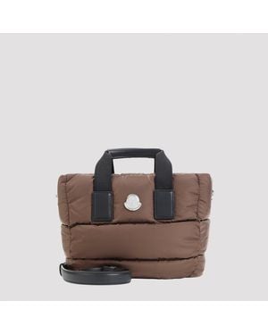 Moncler Mini Caradoc Polyamide Tote Bag - Brown