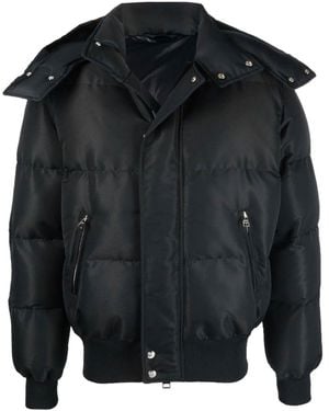 McQueen Bomber imbottito in misto lana - Nero