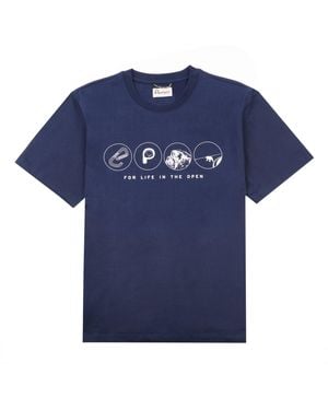 Penfield Multi -Symbole T -Shirt - Blau