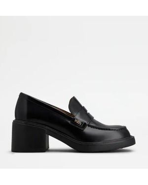 Tod's Leder-Loafer - Schwarz