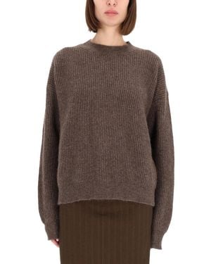 Uma Wang Jumper Made Of Raccoon Wool - Brown