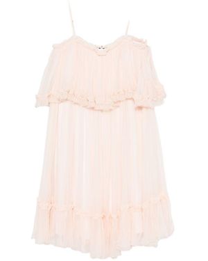 Chloé Silk Mini Dress - Pink