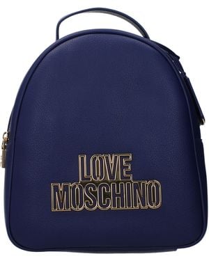 Love Moschino Zaini E Marsupi Donna Poliuretano Blu/Mirtillo - Blue