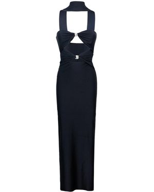 Mvp Vestito Midi Luna Con Cutout Nero - Blue