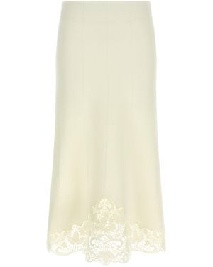 Twinset Falda de inserción de organza gemela - Neutro