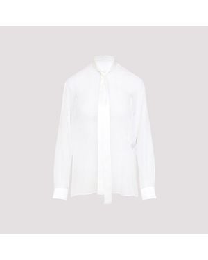 Dolce & Gabbana Exquisite Silk Shirt For - White
