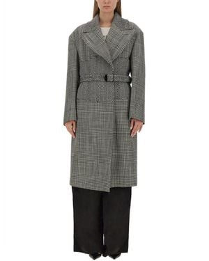 Tom Ford Wool Patchwork Coat - Grey