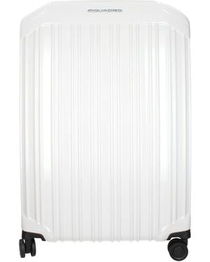 Piquadro Trolley 60L Uomo Policarbonato Grigio/Alluminio - White