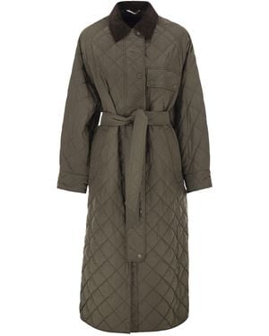 Weekend by Maxmara Coccole Water Repellent Taffeta Coat - Grey