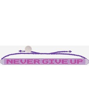 Sorbet Island Glass Pearl -armband - Paars