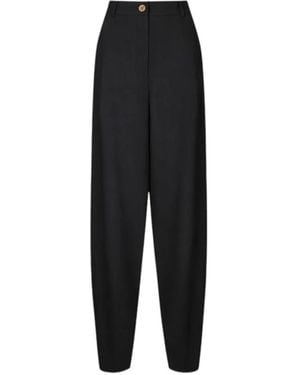 Elisabetta Franchi Lightweight Crepe Trousers - Black