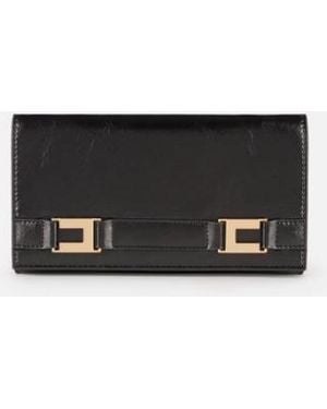 Elisabetta Franchi Logo Wallet - Black