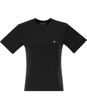 Weekend by Maxmara Wkdvenaco Straight Jersey T-Shirt - Schwarz