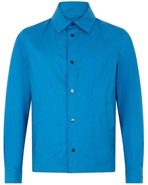 Herno Jacke im Hemdstil - Blau
