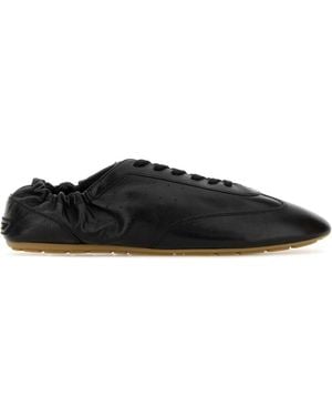 Saint Laurent Leather Lewis Trainers - Black