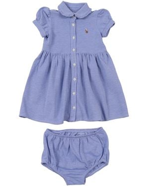 Polo Ralph Lauren Solid Oxford Dresses Knit - Blue