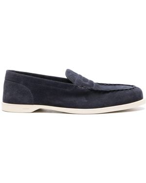 John Lobb Mocassins en cuir suédé Pace - Bleu