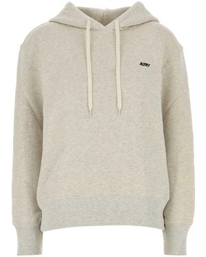 Autry Logoed Hoodie - White