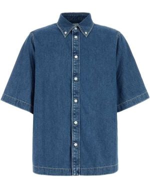 Bottega Veneta Denim Shirt Ls - Blue