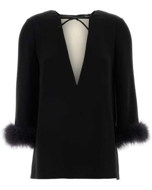 Valentino Garavani Silk Blouse - Black