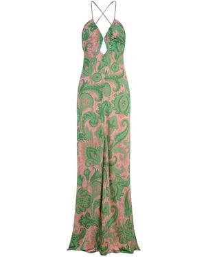 Etro Dress Made Of Viscose - Green