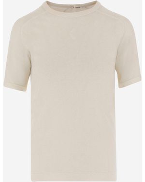 By Malene Birger Von Malene Birger Lyocell Mischt -T -Shirt mit Logo - Natur