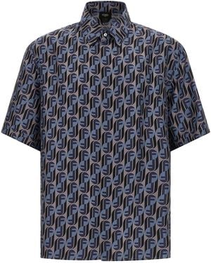 Fendi 'Nity' Shirt - Blau