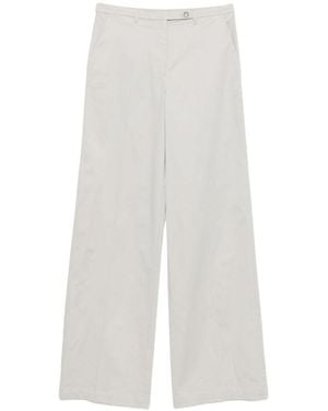 Emporio Armani Cotton Trousers - White