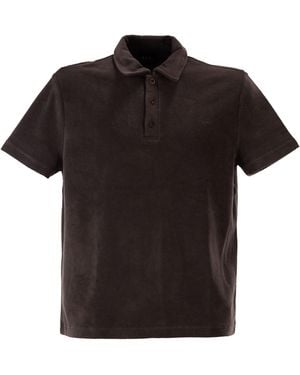 A.P.C. Julian Poloshirt aus Bio-Baumwollfrottee - Schwarz