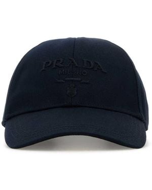 Prada Drill Baseball Cap - Blue