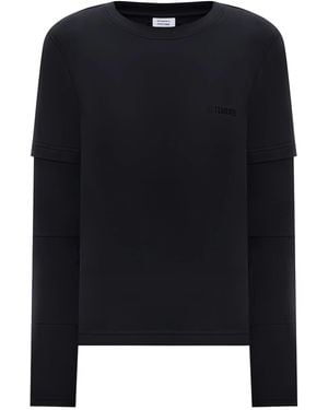 Vetements Langarmshirt im Layering-Look - Schwarz