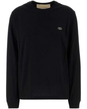 Valentino Garavani Cotton T-Shirt - Black
