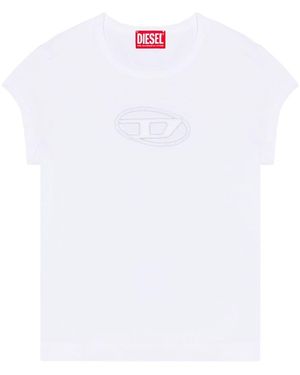 DIESEL T-angie T-shirt With Peekaboo Logo White
